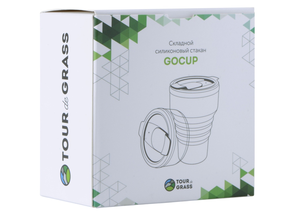 Силиконовый складной стакан GoCup, темно-серый