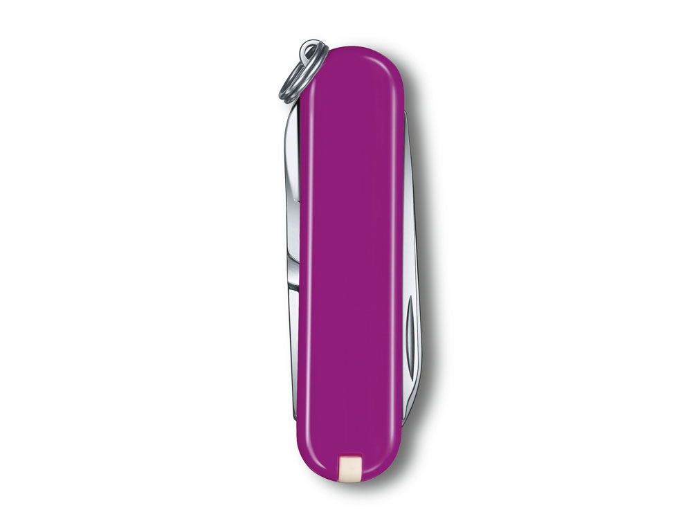 Нож-брелок VICTORINOX Classic SD Colors Tasty Grape, 58 мм, 7 функций, фиолетовый