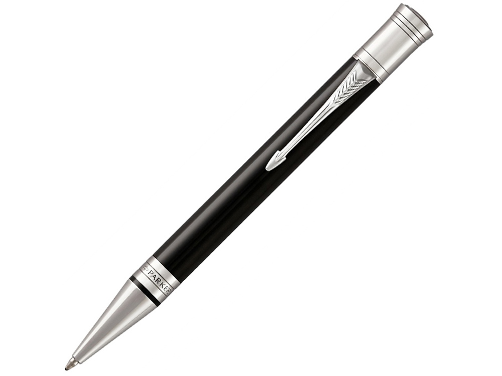 Шариковая ручка Parker Duofold Classic International Black CT, стержень: M, цвет чернил: black, в подарочной упаковке.