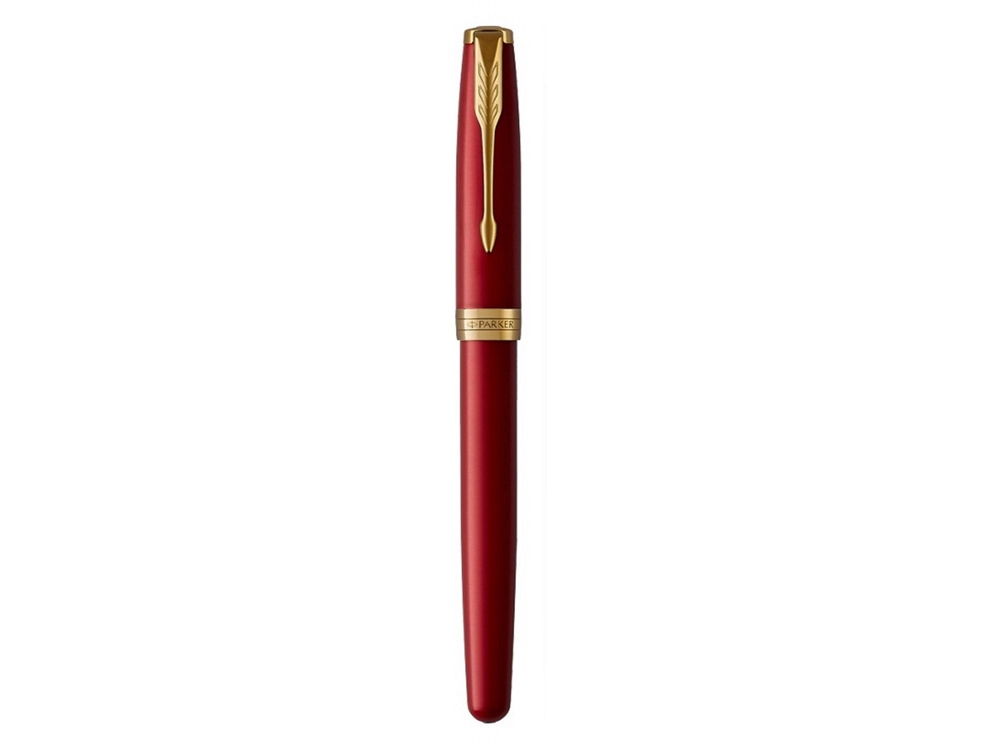 Перьевая ручка Parker Sonnet , Lacquer Intense Red GT, перо: F, цвет чернил: black, в подарочной упаковке