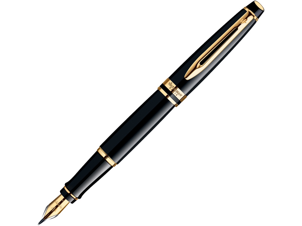 Перьевая ручка Waterman Expert 3, цвет: Black Laque GT, перо: F