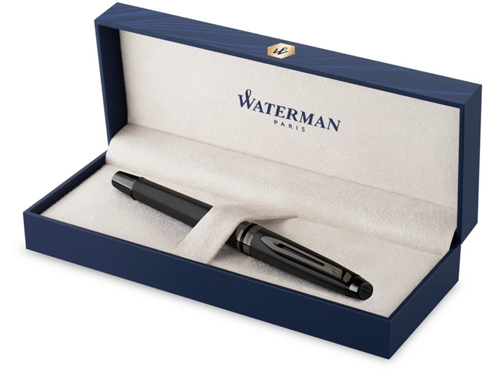 Ручка-роллер Waterman Expert Black F BLK в подарочной упаковке