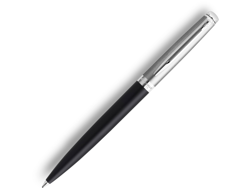 Шариковая ручка Waterman Hemisphere Entry Point Stainless Steel with Black Lacquer в подарочной упаковке