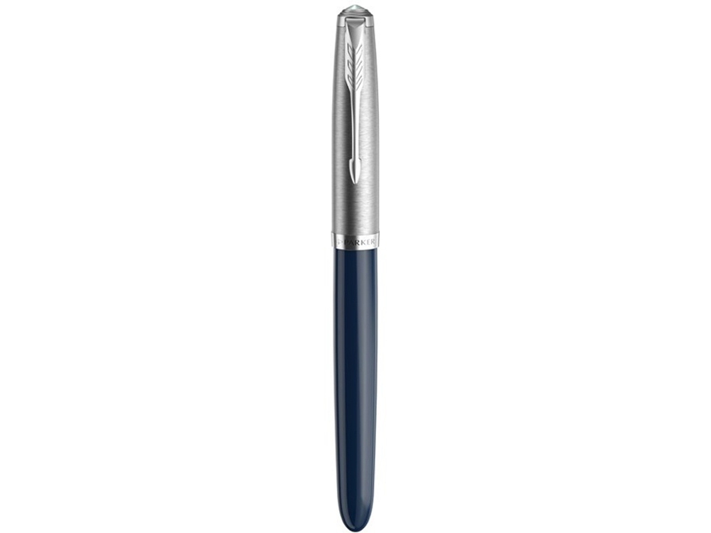 Перьевая ручка Parker 51 CORE MIDNIGHT BLUE CT, перо: F, цвет чернил: black, в подарочной упаковке.