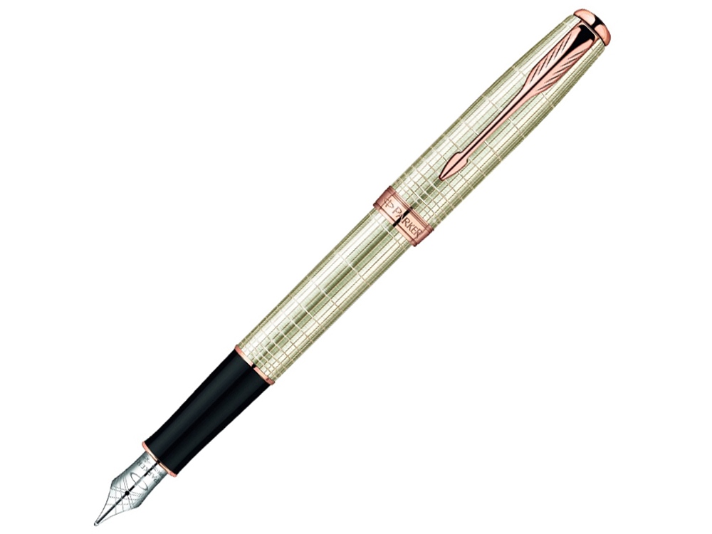 Перьевая ручка Parker Sonnet F535 VERY PREMIUM Feminine, (серебро 925 пробы) цвет: Silver PGT, перо: F