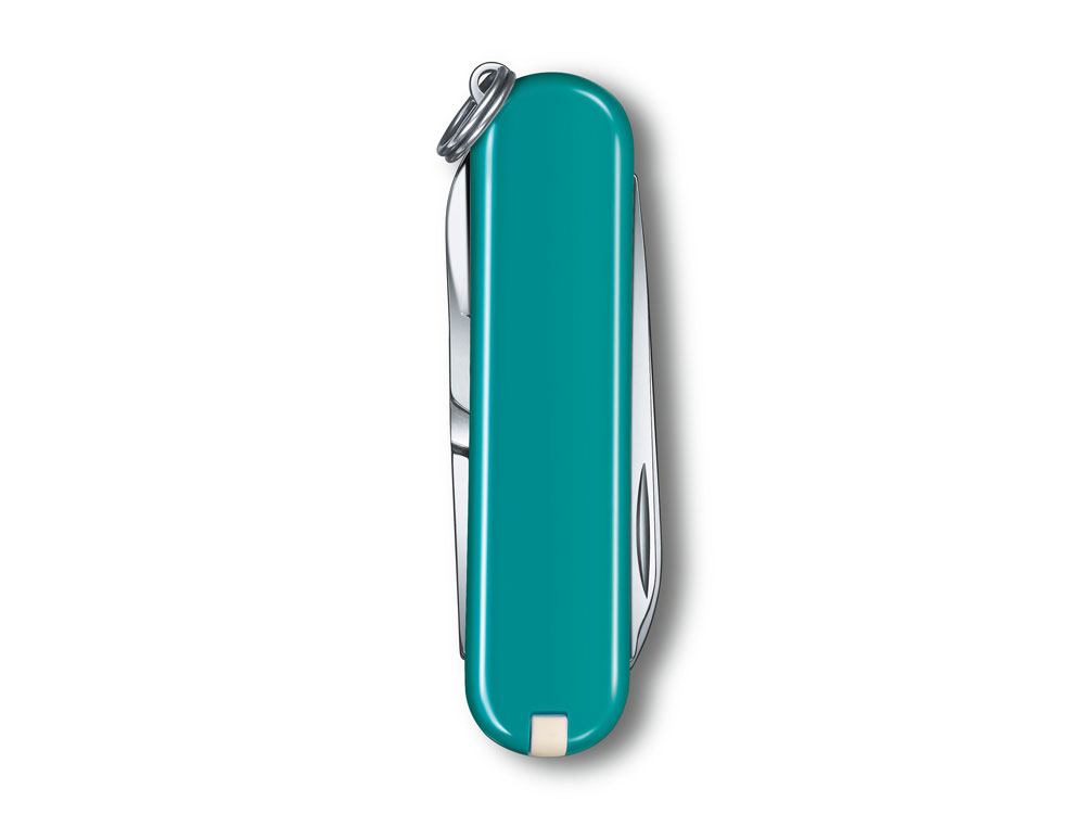 Нож-брелок VICTORINOX Classic SD Colors Mountain Lake, 58 мм, 7 функций, тёмно-бирюзовый