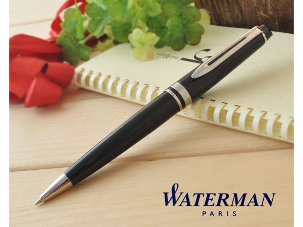 Шариковая ручка Waterman Expert 3, цвет: Black CT, стержень: Mblu