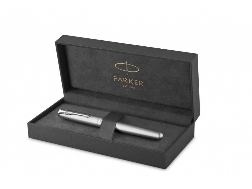 Перьевая ручка Parker Sonnet Entry Point Stainless Steel CT, перо: F, цвет чернил: black, в подарочной упаковке