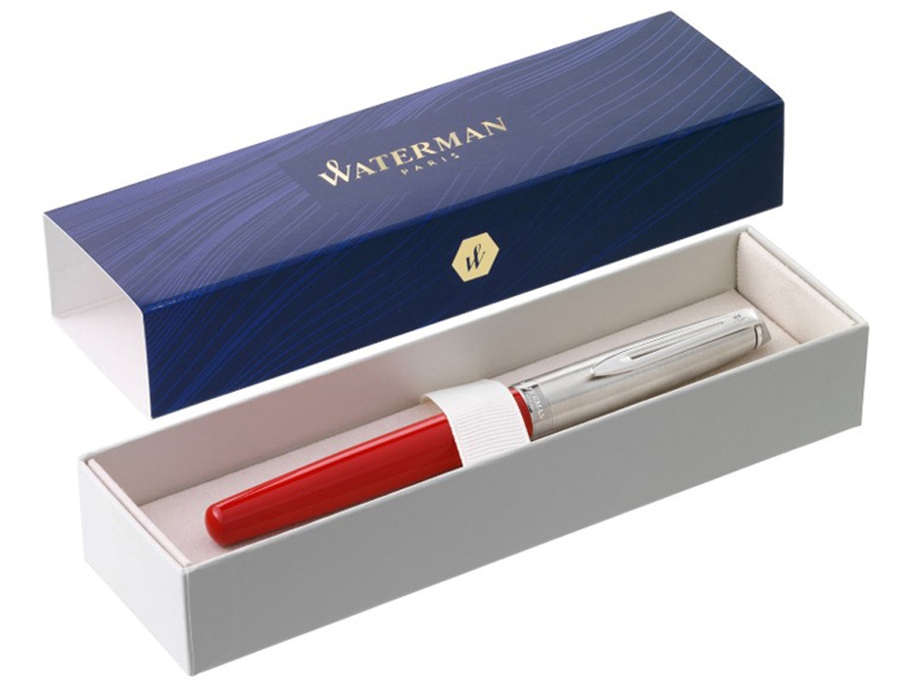 Ручка роллер Waterman  Embleme цвет RED CT, цвет чернил: черный