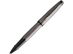 Ручка-роллер Waterman Expert Silver F BLK в подарочной упаковке