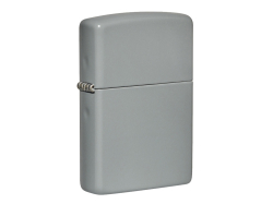 Зажигалка ZIPPO Classic с покрытием Flat Grey, латунь/сталь, серая, глянцевая, 38x13x57 мм