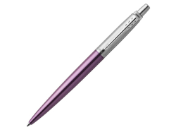 Шариковая ручка Parker Jotter Victoria Violet Chrome CT, стержень:M, цвет чернил: blue в подарочной блистерной упаковке