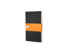 Записная книжка Moleskine Cahier (в линейку, 3 шт.), Large (13х21см), черный