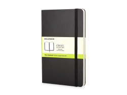 Записная книжка Moleskine Classic (нелинованный) в твердой обложке, Pocket (9x14см), черный