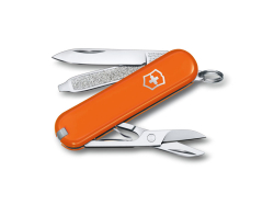 Нож-брелок VICTORINOX Classic SD Colors Mango Tango, 58 мм, 7 функций, оранжевый