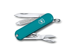 Нож-брелок VICTORINOX Classic SD Colors Mountain Lake, 58 мм, 7 функций, тёмно-бирюзовый