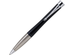 Ручка шариковая Parker модель Urban Muted Black CT в футляре, черный/серебристый