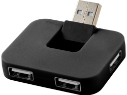 USB Hub Gaia на 4 порта, черный