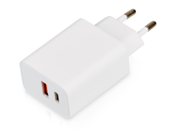 Сетевое зарядное устройство c выходами USB-A и USB-C Recharger, 10 Вт, белый