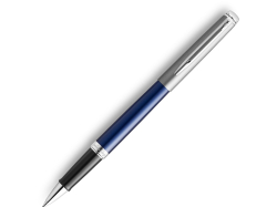 Ручка роллер Waterman Hemisphere Entry Point Stainless Steel with Blue Lacquer в подарочной упаковке