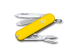 Нож-брелок VICTORINOX Classic SD Colors Sunny Side, 58 мм, 7 функций, жёлтый