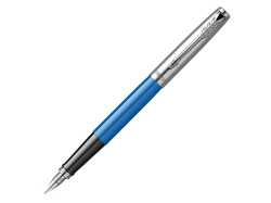 Ручка перьевая Parker Jotter Originals Blue Chrom CT, перо: F, цвет чернил: blue, в подарочной упаковке