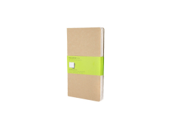 Записная книжка Moleskine Cahier (нелинованный, 3 шт.), Large (13х21см), бежевый