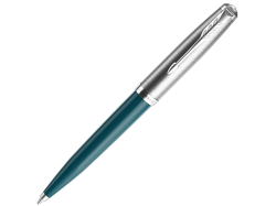 Шариковая ручка Parker 51 CORE TEAL BLUE CT, стержень: M, цвет чернил: black, в подарочной упаковке.