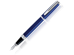 Перьевая ручка Waterman Exception, цвет: Slim Blue ST, перо: F