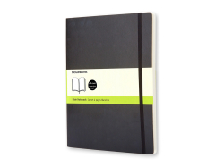 Записная книжка Moleskine Classic Soft (нелинованный), Хlarge (19х25 см), черный