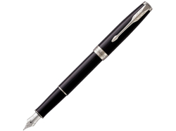 Перьевая ручка Parker Sonnet F539, цвет: LaqBlack СT, перо: F, цвет чернил: black, в подарочной упаковке