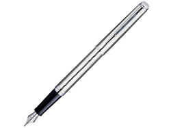 Перьевая ручка Waterman Hemisphere Deluxe , цвет: Metal CT, перо: F