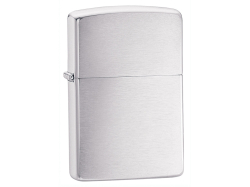 Зажигалка ZIPPO Classic с покрытием Brushed Chrome, латунь/сталь, серебристая, матовая, 38x13x57 мм