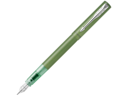 Перьевая ручка Parker Vector XL Green CT, цвет чернил blue, перо: F, в подарочной упаковке.