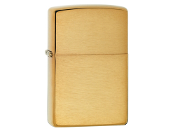 Зажигалка ZIPPO с покрытием Brushed Brass, латунь/сталь, золотистая, матовая, 38x13x57 мм