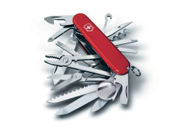 Нож перочинный VICTORINOX Swiss Champ, 91 мм, 33 функции, красный