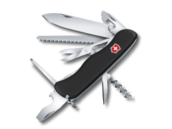 Нож перочинный VICTORINOX Outrider, 111 мм, 14 функций, с фиксатором лезвия, чёрный