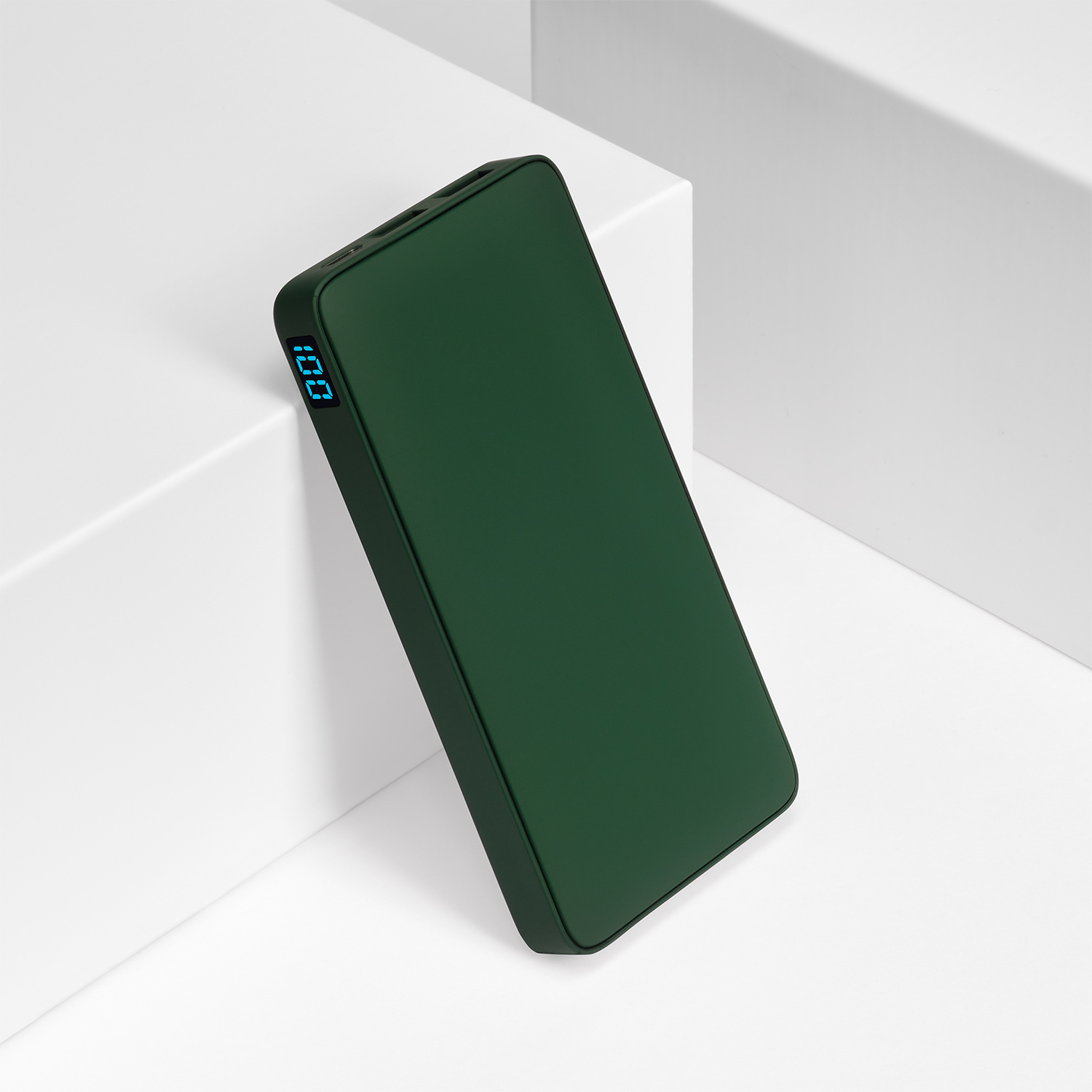 Внешний аккумулятор с подсветкой Ancor Plus 10000 mAh, зеленый