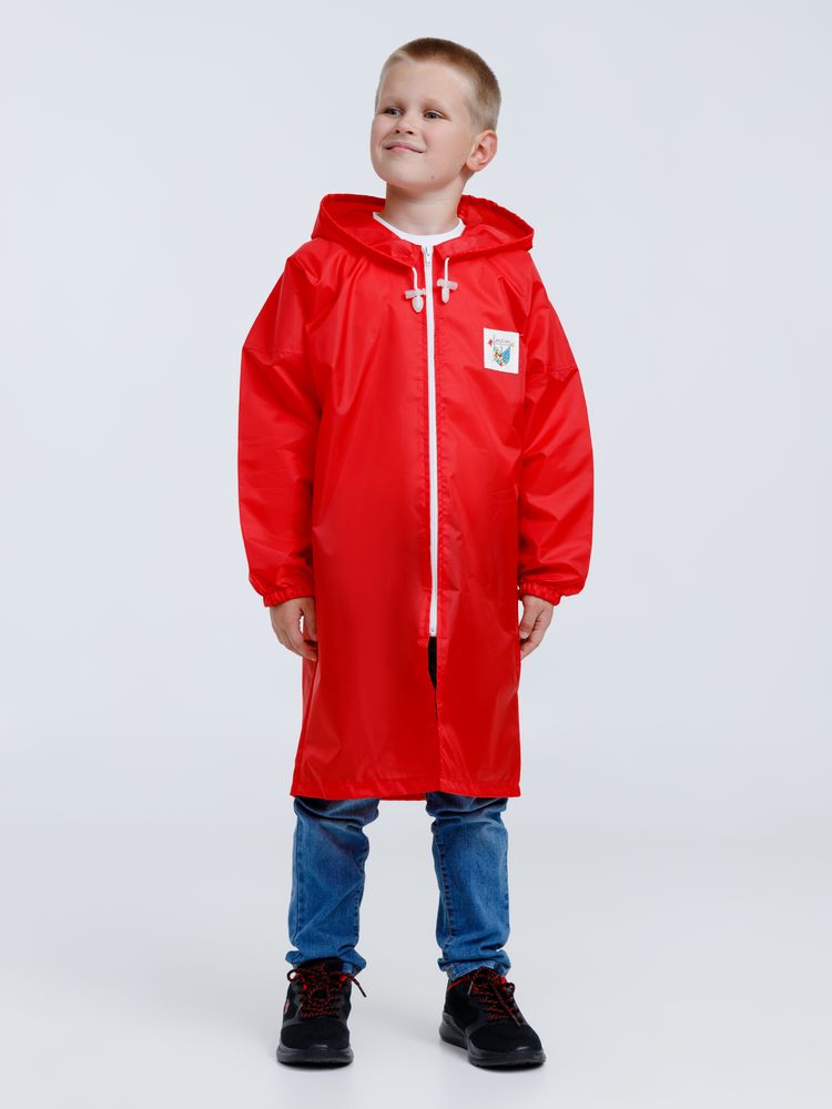 Дождевик детский Rainman Kids красный, 7-9 лет