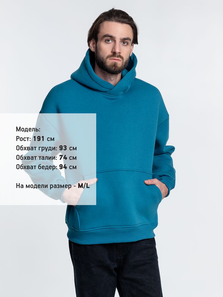 Худи Kulonga Oversize, бирюзовое, размер 3XL/4XL