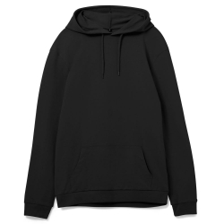 Толстовка с капюшоном унисекс Hoodie, черная, размер XS