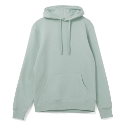 Толстовка с капюшоном унисекс Hoodie, серо-зеленая, размер 3XL