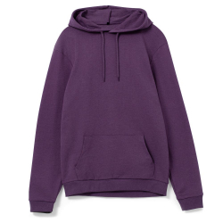 Толстовка с капюшоном унисекс Hoodie, фиолетовый меланж, размер XL