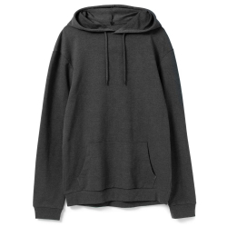 Толстовка с капюшоном унисекс Hoodie, серый меланж (антрацит), размер S