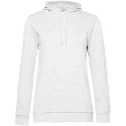 Толстовка с капюшоном женская Hoodie, белая, размер M