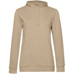 Толстовка с капюшоном женская Hoodie, бежевая, размер L