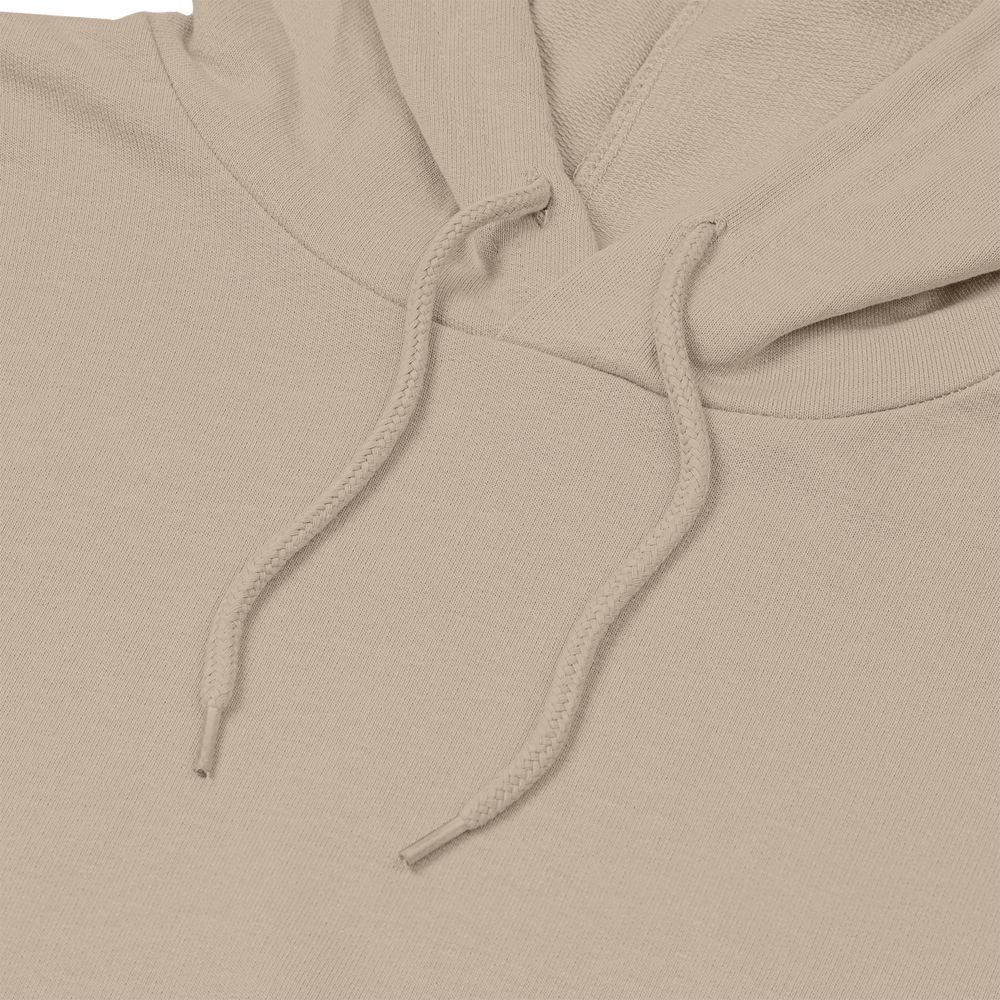 Толстовка с капюшоном унисекс Hoodie, бежевая, размер XXL