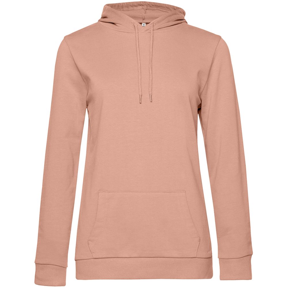 Толстовка с капюшоном женская Hoodie, бежевая (nude), размер L