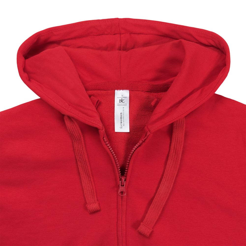 Толстовка женская Hooded Full Zip красная, размер XS