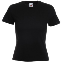 Футболка "Lady-Fit Valueweight T", черный_L, 100% х/б, 165 г/м2